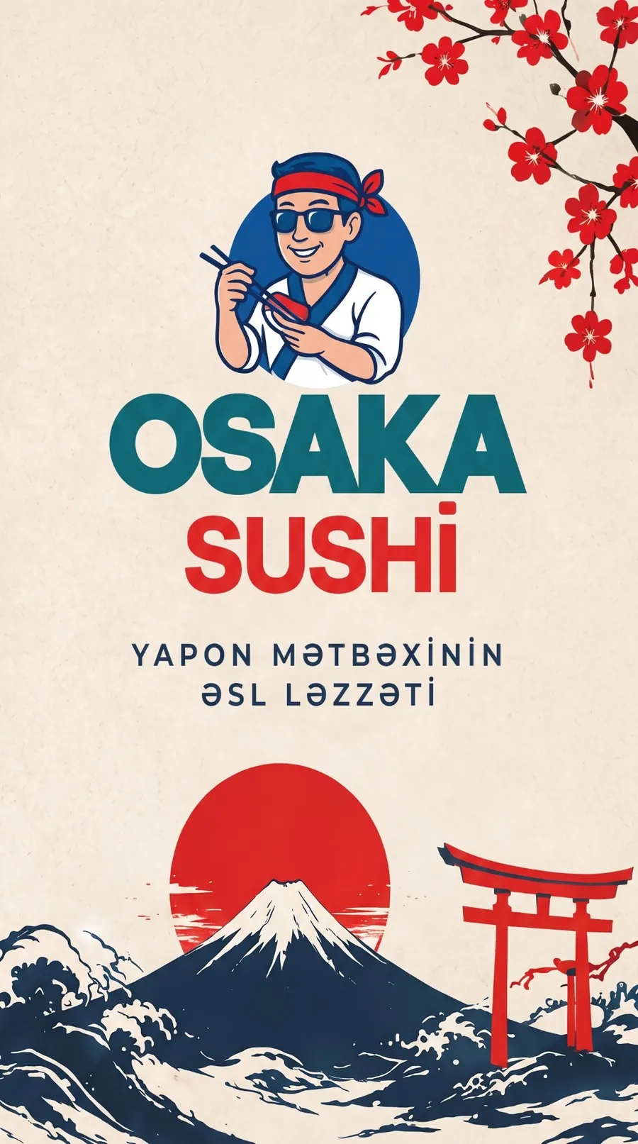 Osaka Sushi posteri: “Yapon mətbəxinin əsl ləzzəti”